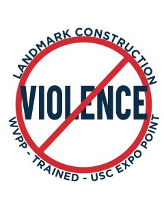 Landmark Workplace Violence Prevention Hard Hat Sticker